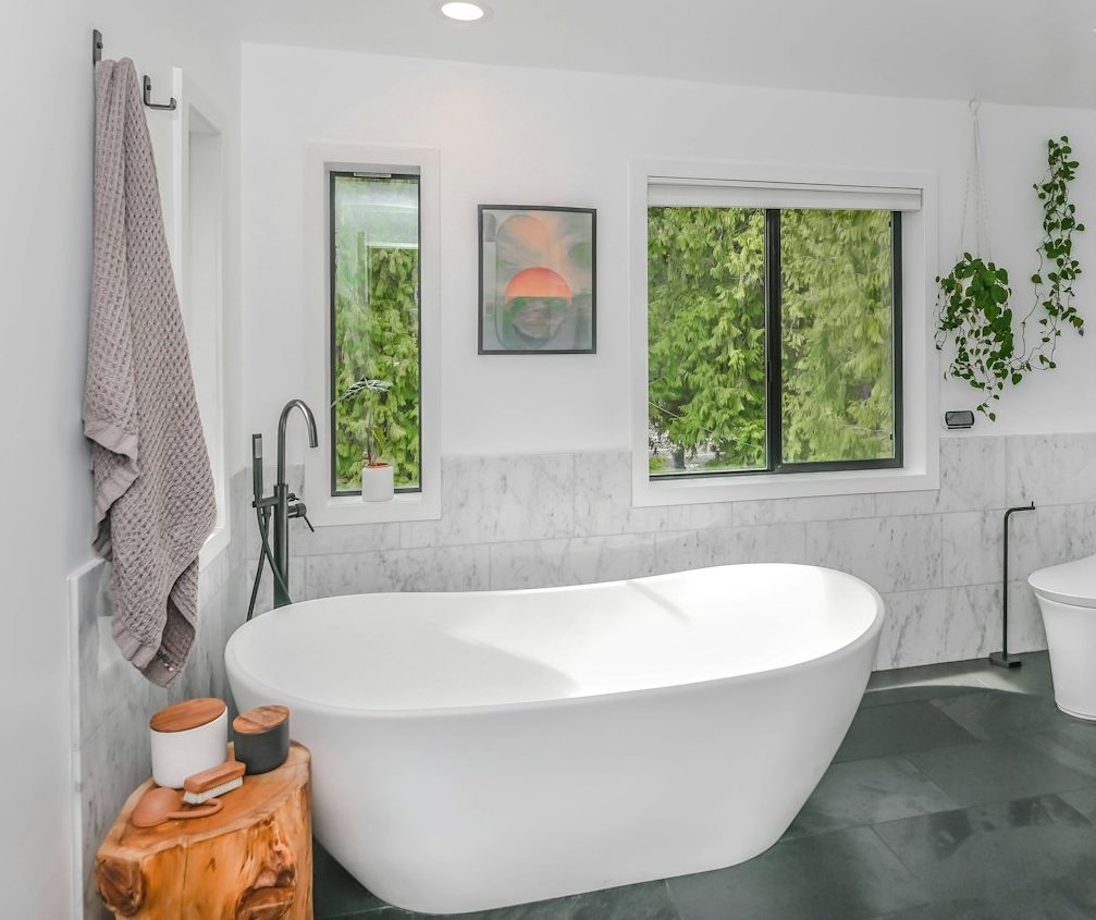 A white bath that has been resurfaced in Bristol